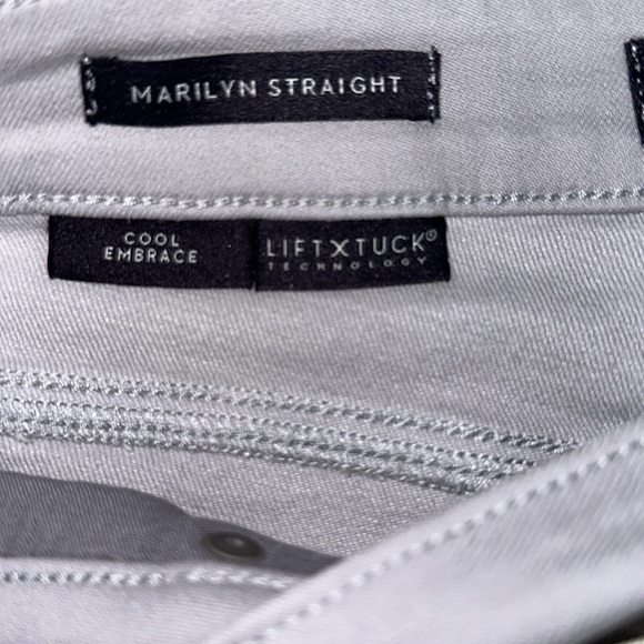 NYDJ Marilyn Crop‎ Cuff Jeans in Pearl Grey Women's NWT - Picture 4 of 14